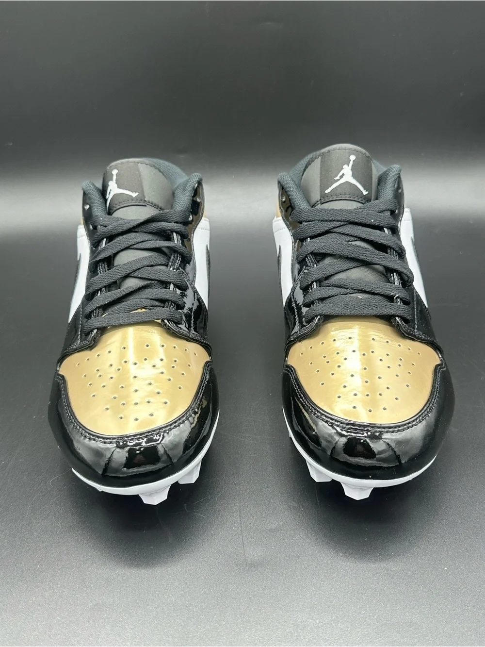 Nike Air Jordan 1 Low Gold Football Cleats FJ6245-701 Men’s NEW